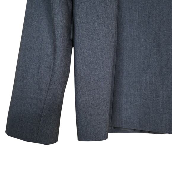 Calvin Klein Women's 10 Dark Gray One Button Front Lined Blazer - Picture 6 of 10